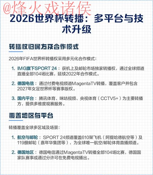 2026世界杯直播实时观看平台推荐